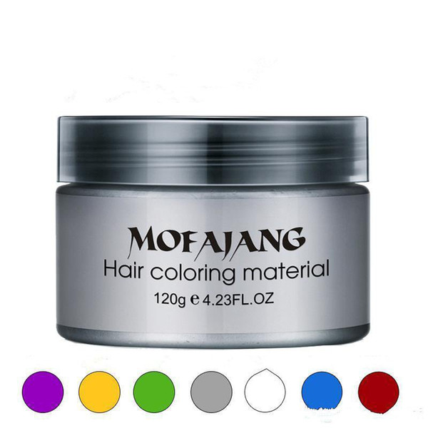 Mofajang hair wax for hair styling Mofajang Pomade Strong style restoring Pomade wax big skeleton slicked 120pcs/carton box 7 colors