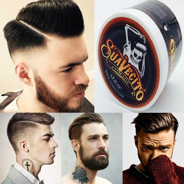 Suavecito Stereotypes wax hair wax hair color cream men hair gel strong modelling finalize the gray/white mud oil