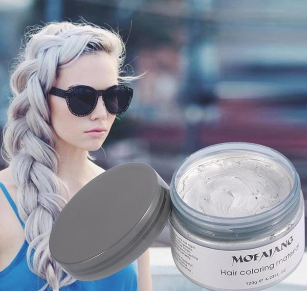 DH FREE Mofajang hair wax for hair styling Mofajang Pomade Strong style restoring Pomade wax big skeleton slicked 120pcs/carton box 7 colors