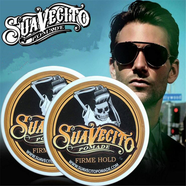 Cool Suavecito skull design Strong Style Restoring Hair Wax Skeleton Slicked Hair Oil Wax Mud Keep Hair Pomade for Men and women