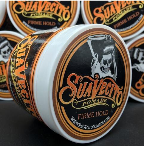 Suavecito Pomade Hair Gel Style firme hold Pomades Waxes Strong hold restoring ancient ways big skeleton hair slicked back hair oil #FFL01