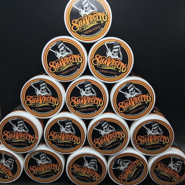 Factory price Suavecito Pomade Strong style restoring Pomade wax big skeleton slicked back hair oil wax mud keep hair pomade for men