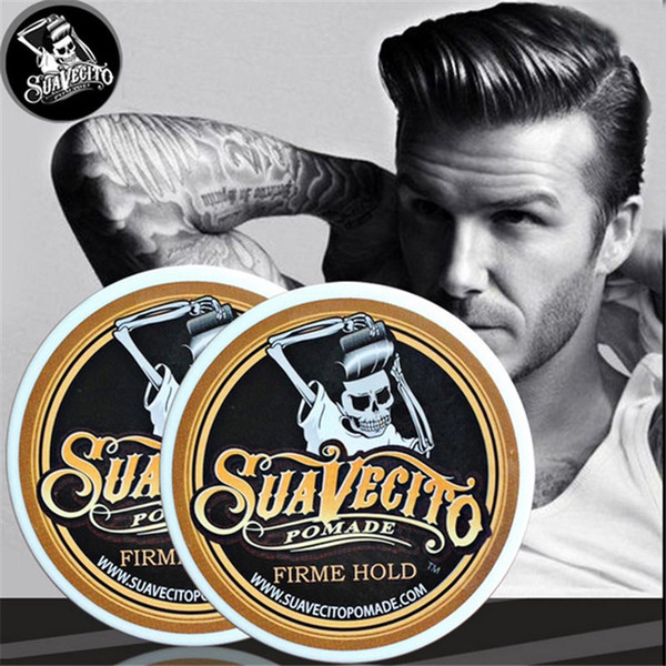 Suavecito Pomade Hair Gel Style firme hold Pomades Waxes Strong hold restoring ancient ways big skeleton hair slicked back hair oil wax mud