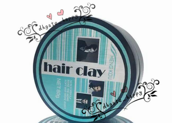 80g Matte Hair Clay Wax Stereotypes Fluffy Men and Women Pomade Hair Waxes Strong Style Restoring Pomade Hair pomades waxex mud DHL 120