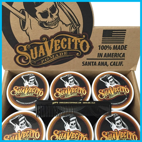 Suavecito Pomade Gel 4oz Strong Style Restoring Ancient Ways is Big Skeleton Hair Slicked Back Hair Oil Wax Mud by ottie