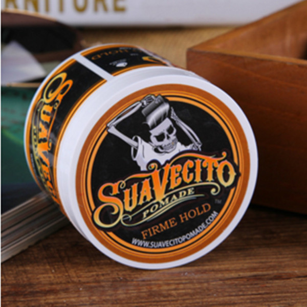 Suavecito Pomade Hair Waxes Strong Style Restoring Pomade Hair Gel Style Tools Firme Hold Big Skeleton Slicked Back Hair Oil Wax Mud