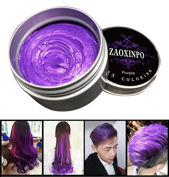 120g DIY Hair Clay One-Off Color High Hold Gel Mud Cream Pomade & Wax Styling Shine Big Skeleton Makeup For Men Women Free Ship