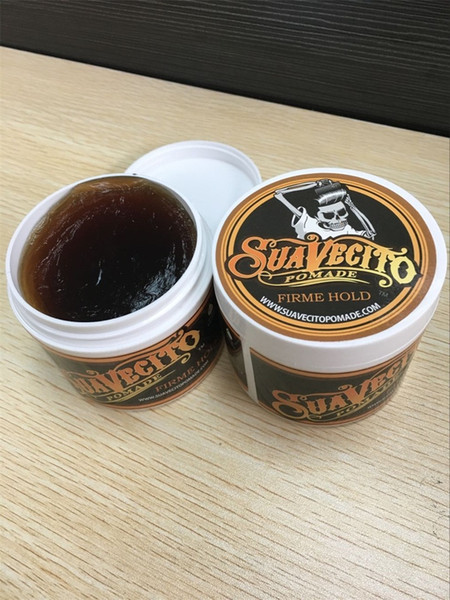 New Suavecito Pomade Hair Waxes Strong Style Restoring Pomade Hair Gel Style Tools Firme Hold Big Skeleton Slicked Back Hair Oil Wax Mud