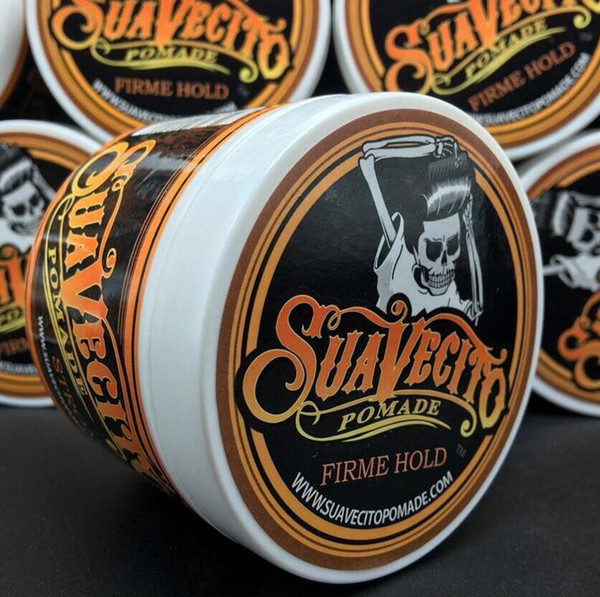 Suavecito Pomade Hair Gel Style firme hold Pomades Waxes Strong hold restoring ancient ways big skeleton slicked back hair oil wax mud