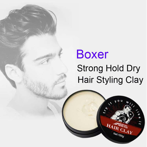 100g Long-lasting BOXER hair pomade mat finish Hair Clay New Hair Wax Strong Hold Styling Products