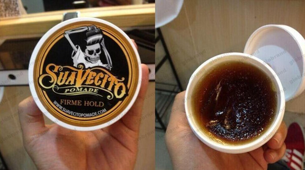 Suavecito Pomade Hair Gel Style firme hold Pomades Waxes Strong hold restoring ancient ways big skeleton hair slicked back hair oil wax mud