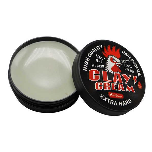 50g Matte Cock Hair Clay Cream Strong Hold Extra Hard Gel Wax Pomade Low Shine Styling Care Tools For Men Women Free Ship