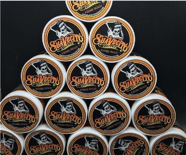 Suavecito Pomade Gel 113g Strong Style Restoring Pomade Hair Gel Firme Hold Big Skeleton Slicked Back Hair Oil Wax Mud 50pcs