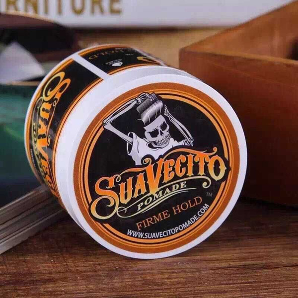 100% HQ Suavecito Pomade Hair Oil waxes Strong style restoring ancient ways is big skeleton hair slicked back DHL Fast Ship