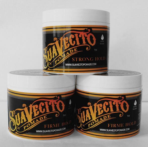 Suavecito Pomade Hair Gel Style firme hold Pomades Waxes Strong hold restoring ancient ways big skeleton hair slicked back hair oil wax mud