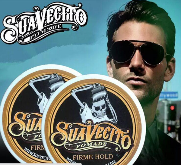 Suavecito Pomade Hair Gel Style firme hold Pomades Waxes Strong hold restoring ancient ways big skeleton hair slicked back hair oil wax mud