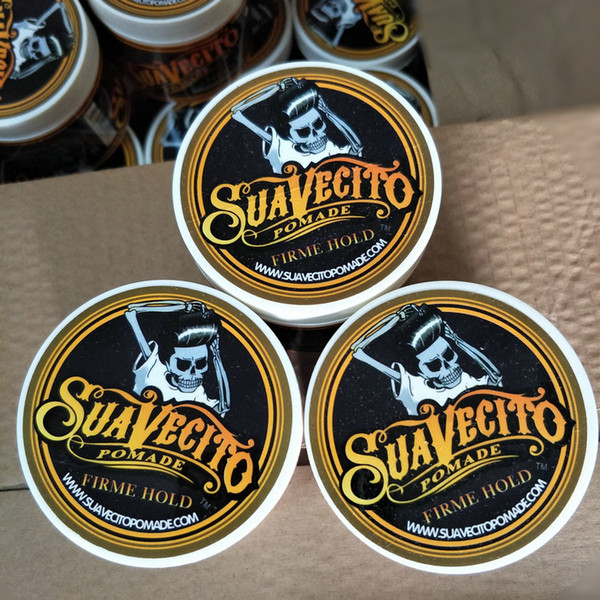 2017 Suavecito Pomade Hair Gel Style firme hold Pomades Waxes Strong hold restoring ancient ways big skeleton slicked back hair oil 113g