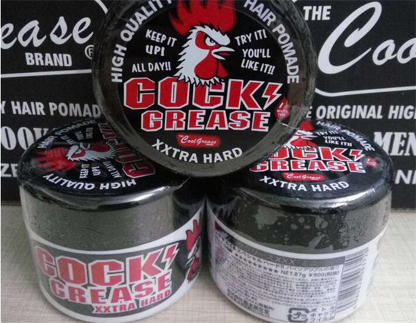 50pcs 87g COCK GREASE XXTRA HARD coolgrease suavecito Hair Pomade Strong Hold Hair Firme Hold Easy Washing Hair Oil wax X105