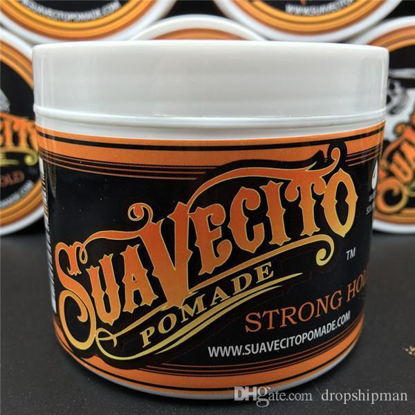 113ml Suavecito Pomade Hair Waxes Strong Style Restoring Pomade Hair Gel Style Tools Firme Hold Big Skeleton Slicked Back Hair Oil Wax Mud