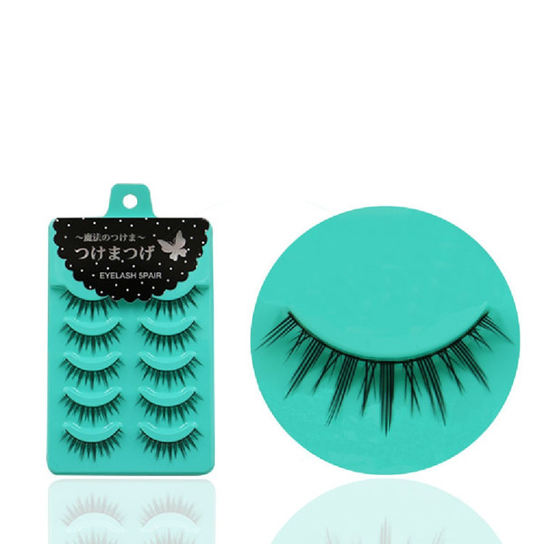 5 Pairs/Set New Fashion Women Soft Natural Long Fake Eye Lashes Handmade Thick False Eyelashes Beauty Makeup Tools