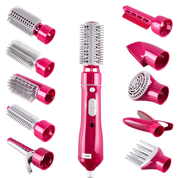 10 in1 DIY multifunctional Curlers Hair Roller Hot Air Brush Hair Dryer Brush Hair Styling Tools Hair Straighten Irons Hair Styler 0604042