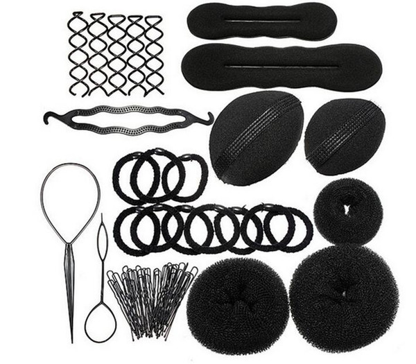 8 Pcs/Set Fashion 8 In 1 Hair Styling Tools Set Hair Accessories Braider Plate Homemade Hair Suit Salon