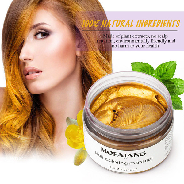 7 COLOR Mofajang hair wax 120G for hair styling Pomade Strong style restoring hair clay long lasting