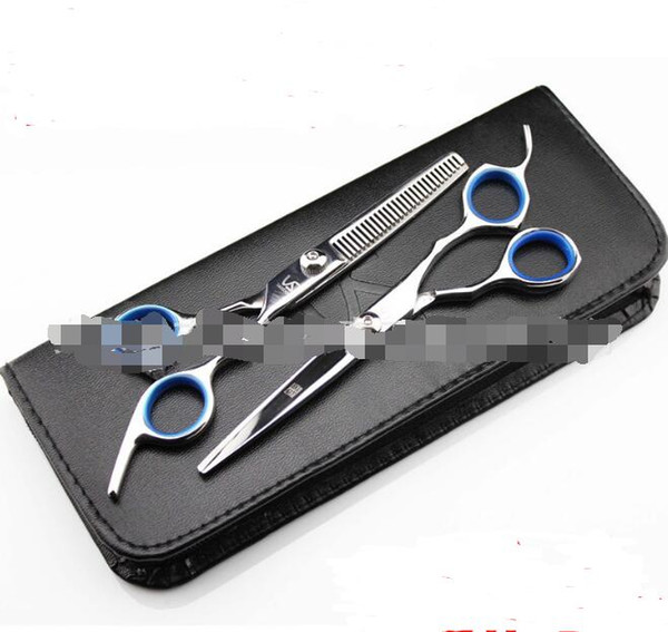 high quality 4CR brand top style 6inch hair dressing scissors sets flat teeth shears thinning scissors kits Hair Care & Styling Tools