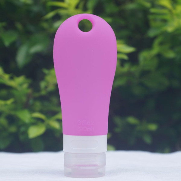 New 90ml Portable Mini Silicone Refillable Bottle creams Makeup Product Travel Tubes Lotion Points Absolutely Shampoo Container