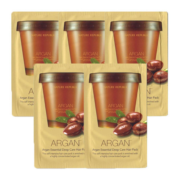 NATURE REPUBLIC Argan Essential Deep Care Hair Pack Samples 10pcs