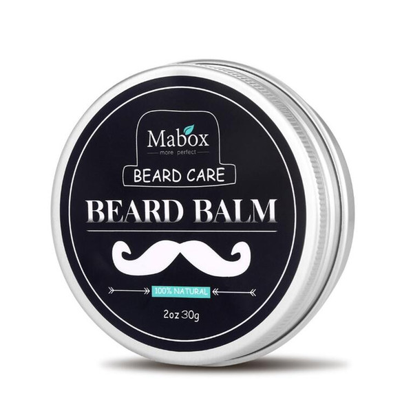 STOCK Mabox Natural Beard Conditioner Beard Balm For Gentlemen 60g Natural Organic Moustache Wax For Whiskers Smooth Styling Beard Care