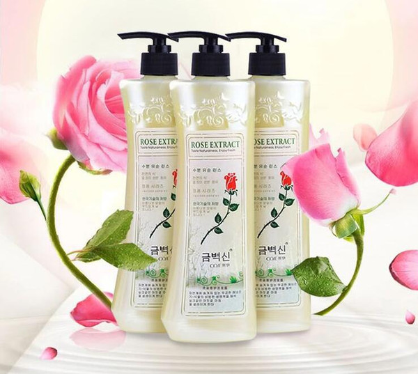 Han Yi Jin Pure Rose Shampoo Conditioner Shampoo 500ml Anti Dandruff Control Oil Soft lady wholesale