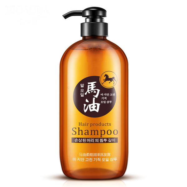 Horse Oil Shampoo Silicon Free Oil Nourishing Moisturizing Anti-Dandruff Professional Women Healthy Thinning Dry Normal Hair 300ML