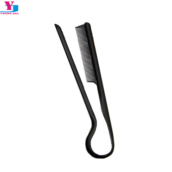 brush New V Shape Hair Brush Fast Hair Straightener Black Extension Slim Line Comb Salon Tool Styling Beard Combs Peigne Tarak