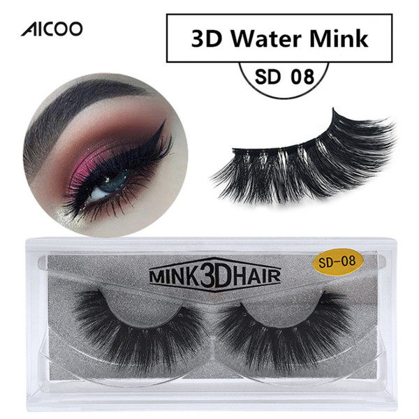 3D Mink Eyelashes Eyelashes Messy Eye lash Extension Sexy Eyelash Full Strip Eye Lashes By Chemical Fiber Retail Packaging