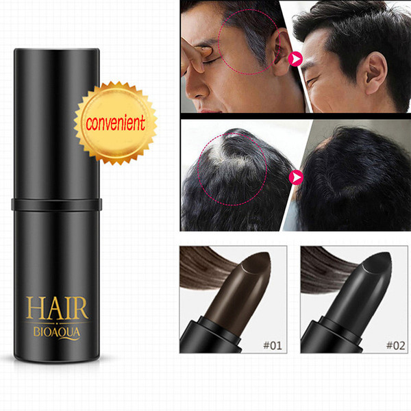 Black Brown Temporary Hair Dye Cream Mild Fast One-off Hair Color Pen Cover White Hair DIY Styling Makeup Stick