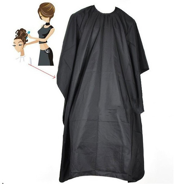 Salon Adult Waterproof Hair Cutting Hairdressing Cloth Barbers Hairdresser Cape Gown Wrap Black Big Size 140*100