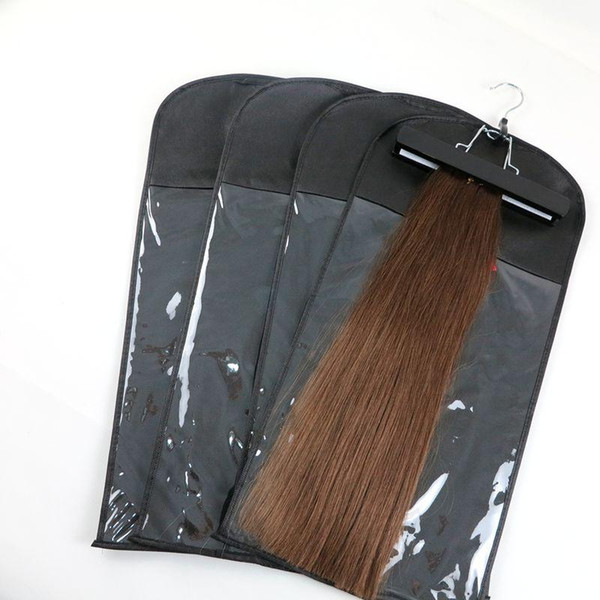 Packing bag Dustproof package bag with hanger for clip hair human hair weft Professinal hair tools