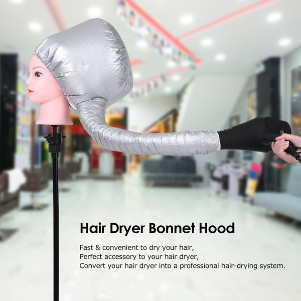 Hair Dryer Bonnet Hood Nylon Hair Dryer Attachment Head Cover Hot Oil Treatment Hat for Home & Salon Barber