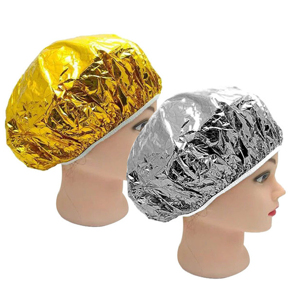 New 1PC aluminum foil waterproof Caps Portable Disposable Spa Hair Salon Shower Caps Home Shower Hats Hair Care Protector