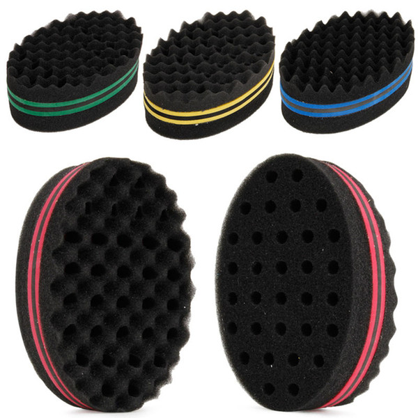 Wave Barber Sponge Hair Brush Oval Double Sides Magic Twist Hair Brush Sponge Wave Hair Magic Twist Sponge Brush RRA1016