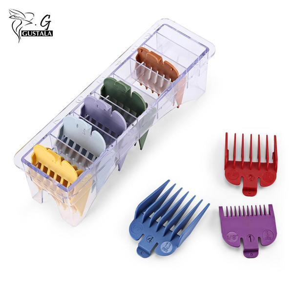 Gustala 8pcs Guide Comb 3/6/10/13/16/19/22/25mm Hair Clipper 8 Pieces Hair Clipper Guide Combs Set Attachment Clipper Guides Spare Parts AB