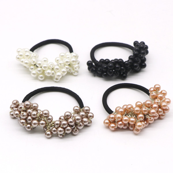 styling tools 1pcs Pearl Elastic Rubber Bands Headwear Accessories for Women Girl Ponytail Holder Scrunchy Ornaments Hair Styling Tools