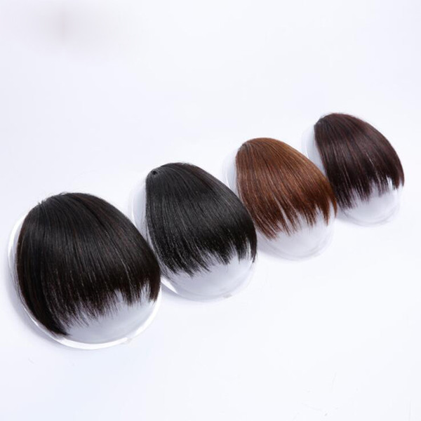 Short Fake Hair Bangs Heat Resistant Synthetic Hairpieces Clip In Hair Extensions for Women Bangs Hairstyles