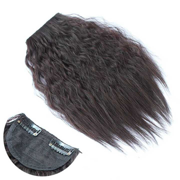 Women's fashion deep wave hair bangs 12.5inch*4inch clips in hair pieces synthetic hair extensions