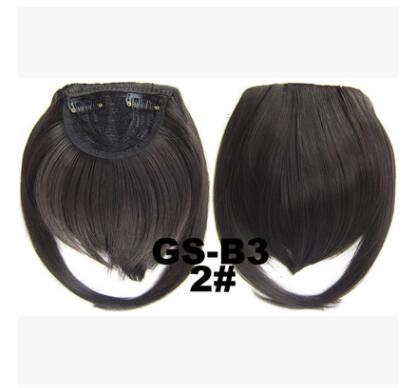 Europe and the United States new high temperature filament chemical fiber high temperature silk temples lengthened bangs 2# deep brown 30 gr