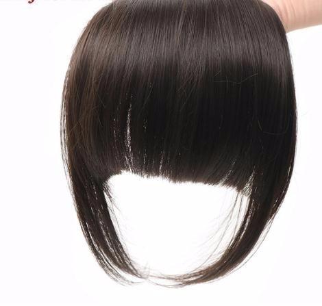 2019 Straight 100% Human Hair Bangs For Women Remy Clip In Fringe Natural Black Free