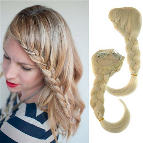 Sara Plaits Braids Side Bang Braiding Hair Bangs Clip in Bangs Fringe Bohemia Braid Synthetic Hair Bang 8*30CM Hair Accessories