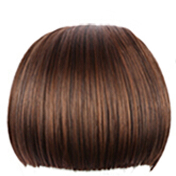 Short Blunt Synthetic Bangs Heat Resistant Synthetic Hair Women Natural Fake Hair Bangs Women Tidy Clip In Hair Pieces