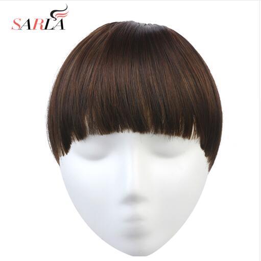 Hair Piece Bangs Hairpiece Natural Synthetic Clip in Bang Hair Extensions Fake Flase Clip On Fringe B7